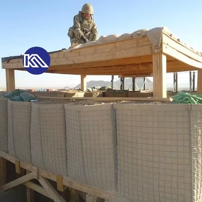 Anti-corrosivo soldado Gabión barrera protectora de inundación pared de explosión fácil de instalar bastión de barrera defensiva