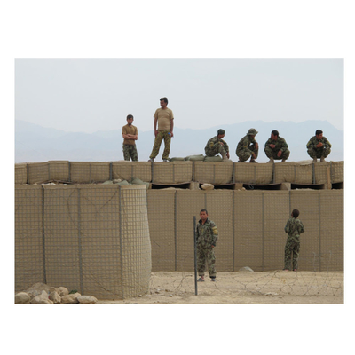 4.0 mm Defensiva Hesco Bation Barrera Gabion utilizado principalmente para el control de inundaciones y fortificaciones militares