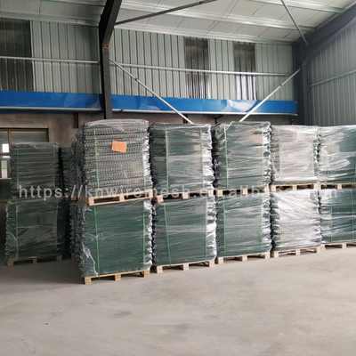 350g de zinc de aluminio material barreras defensivas soldado pared de gabión con arena / geotextil verde