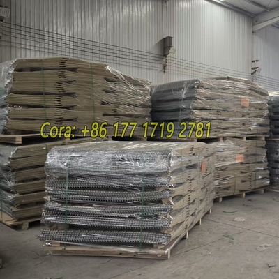 Anti-óxido 4.0mm galvanizado soldado Gabion Box revestido con tela de geotextil para barrera defensiva