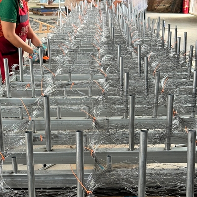 Alta zinc galvanizado tanque de la pista de envoltura de la red Putanka de defensa de la frontera tanque de obstáculo de la red de barrera anti-tanque malla de alambre