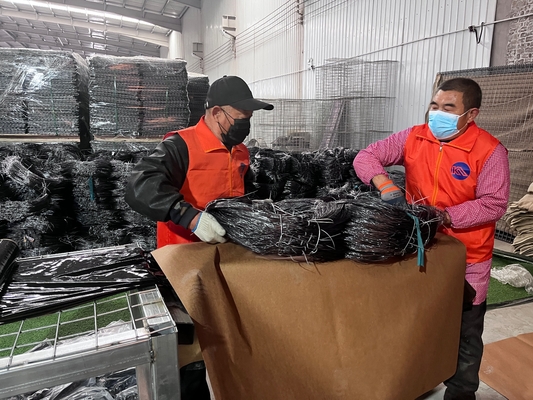 Obstáculo de malla de alambre antitanque Envuelva invisible de la malla de alambre de tanque Barrera de baja visibilidad