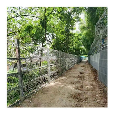 Razor Wire Razor Barbed Wire Galvanized Steel 18" 1 Coils 50 Ft Per Roll CBT-65