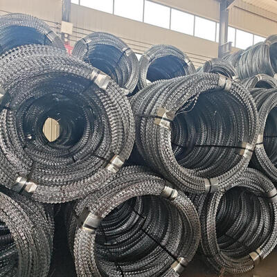 Plate thickness 0.3 millimeter sharp razor barbed wire used in perimeter fencing security and high safety boundary installations