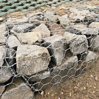 Stone Filled Flood Gabion Box Barrier Anti Rust with 2*1*1m