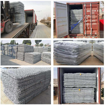 El Pvc verde cubrió la caja de 2.7m m Gabion para el refuerzo del control de inundaciones del río