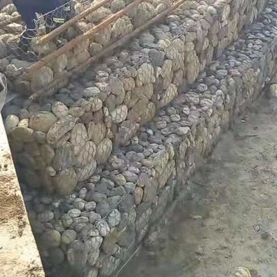 La piedra tejida cesta de Galfan Gaybian del hexágono llenó los 8x10cm para la protección del malecón