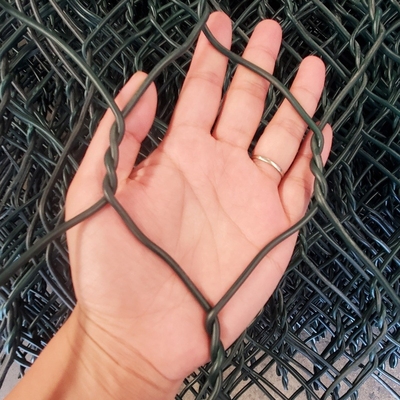 Mesh Gabion Basket Retaining Wall tejido galvanizado para la pared de la construcción
