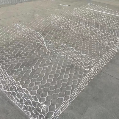 El Pvc galvanizado de la caja de 2x1x1 Gabion cubrió 80×100m m Mesh Hole galvanizado de 275 G/M