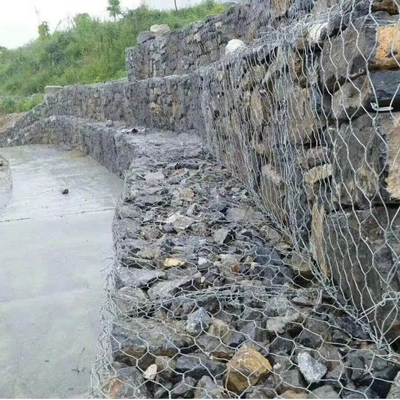 Gabion Basket 4x1x1 malla de alambre de hierro de 80 mm para jaulas