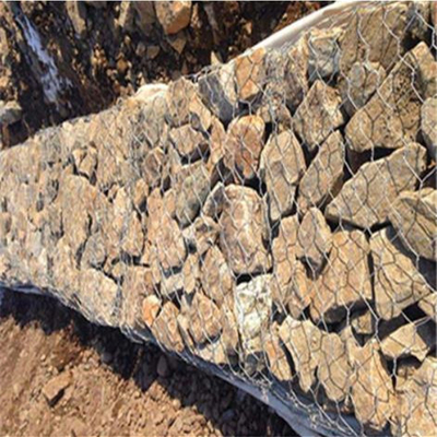 cesta de la roca de la cesta/PVC Gabion del gabion de los 8cm del x 10cm Mesh Spacing Galvanized