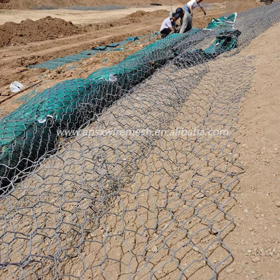 Diámetro corrosivo anti de  2.2m m del alto del galvanizado de Gabion moho anti de la caja