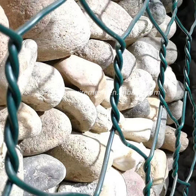 8*10 galvanizado caliente torció la piedra hexagonal baja de la malla de alambre 2x1x1 del hierro de las cestas de Gabion del alambre