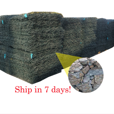 cesta galvanizada los 8x10cm 2.7m m de los 6x2x0.5m Gabion