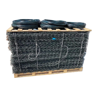 la inmersión caliente de la caja de los 2x1x0.5m Gabion galvanizó la roca 2.2m m/los 6x8cm