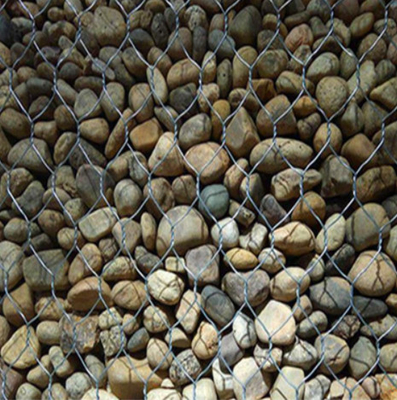 malla de alambre hexagonal del hierro de la cesta de 2 x 1 x 1m Gabion para las jaulas