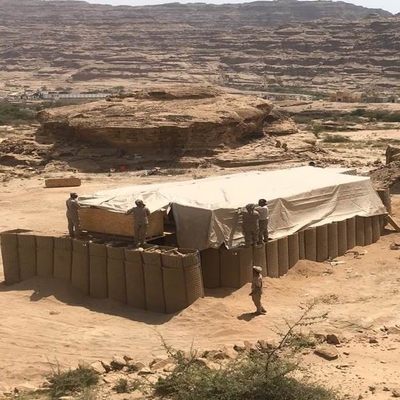 Campo de entrenamiento de tiro militar Barrera soldada con autógena MIL 10 de Gabion Hesco Glavanized