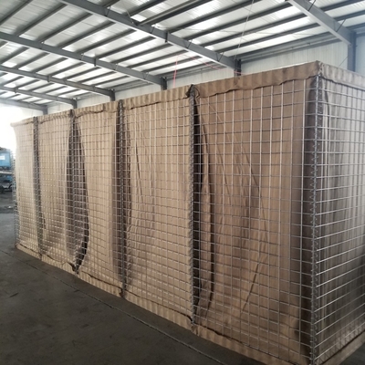Certificación militar de las barreras ISO de la arena de las cestas de la milipulgada 3 4m m los 75cmx75cm Hesco