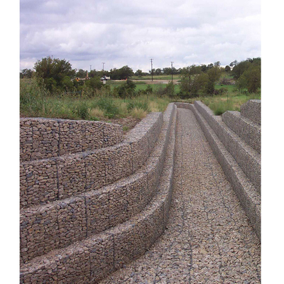 alambre hexagonal Mesh Gabion Rock Wall de la alta durabilidad los 4x1x1M no que aherrumbran