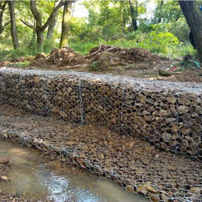 Cesta de la roca de los 2X1X1M Gabion Wire Mesh Box los 80X100Mm Gabion para el proyecto del control de inundaciones