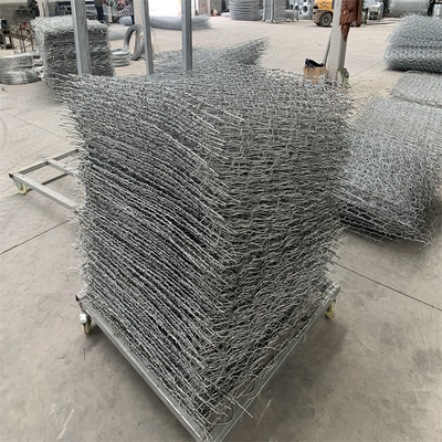 Muros de contención con poco carbono de la cesta del alambre 2.0mm-4.0m m Gabion del hierro antioxidantes