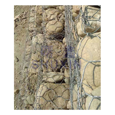 el Pvc de la armadura de los 2*1*1m cubrió Gabion Gabion galvanizado caja Mesh High Strength