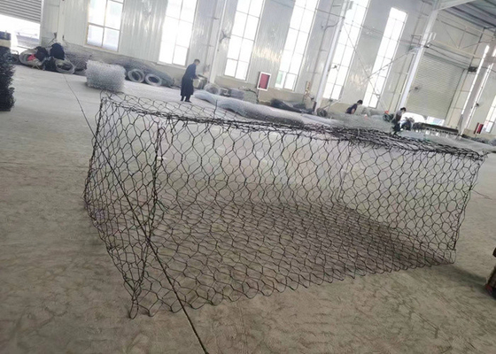 2x1x1 agujero tamaño 60*80 Gabion Basket uso en el mercado de Tanzania