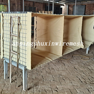 barrera 4m m militar plegable del tamaño del agujero de la pulgada 3x3 para el control de inundaciones