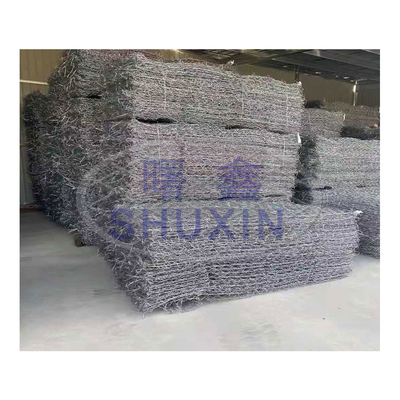 Teja la pared Q195 Q235 de Mesh  Gabion Box Retaining del alambre del hierro