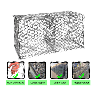 Suelo que conserva el diámetro de alambre de Mesh Gabion Box With 3.0m m del alambre
