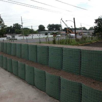 Bastiones galvanizados de Hesco como protección Gabion Mesh Used Retaining Wall Barriers