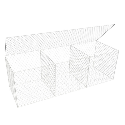 Caja de gabión hexagonal recubierta de galfano 2*1*1 M 60 mm X 80 mm