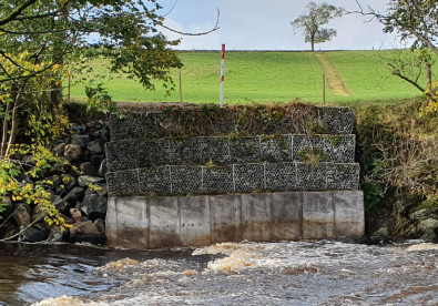 Cuadro de galvanizado de gavión de malla de alambre tejido 1m x 1m x 1m para la protección del río