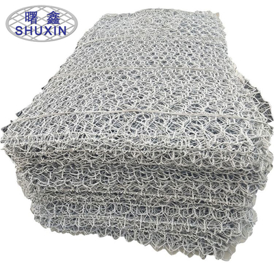 Tejido Hexagonal Gabion pared jaulas resistencia a la oxidación Galvanizado / Pvc recubierto 2.7mm