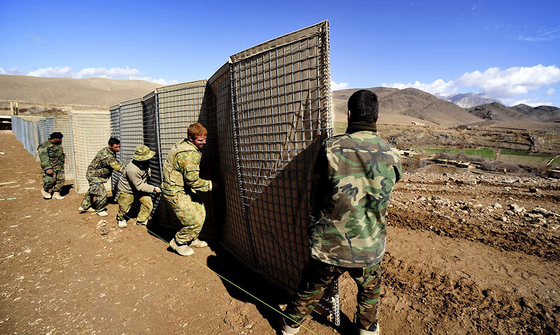 Barrera militar de 5 mm Galvanizado caliente de carga pesada bolsa de arena malla de alambre defensiva