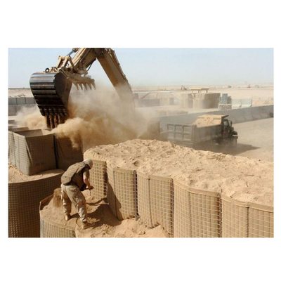 Control de inundaciones militar Hesco galvanizado pesado