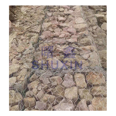 Cajas de gabión galvanizadas hexagonales, jaula de 3*1*1m para la protección del río