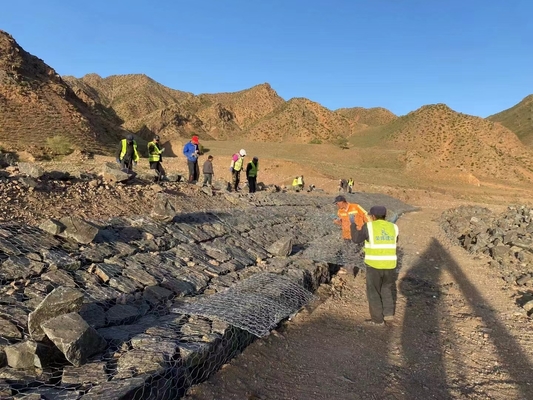 4*1*1m Control de inundaciones de cajas de piedra galvanizadas de gabión