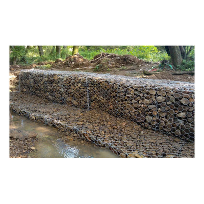 Anping Por Mayor Galvanizado 4*1*1 M Cesta de Piedra de Gabión Verde Para Proteger el Suelo y las Rocas