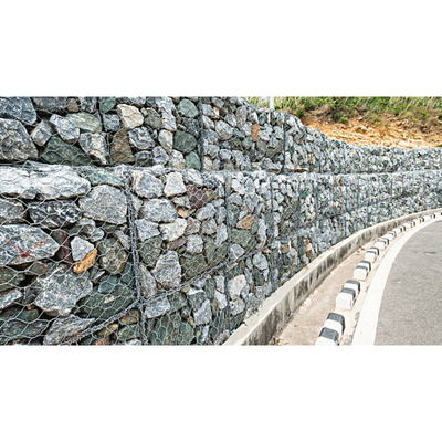 100mmx120mm malla de hierro 3d Gabion caja de piedra para el jardín de galvanizado galvanizado de malla de gabión