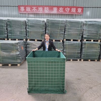 Precio de la barrera de explosión de la pared de la barrera defensiva del baluarte de la pared de arena anticorrosión china, pared a prueba de explosiones galvanizada de seguridad de alta resistencia