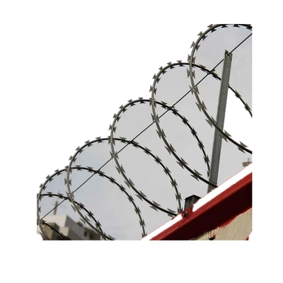 BOTO-22/CBT-65 Single Razor Barbed Wire Bobina de alambre de 500 mm Cable de acero inoxidable buen precio para la cerca
