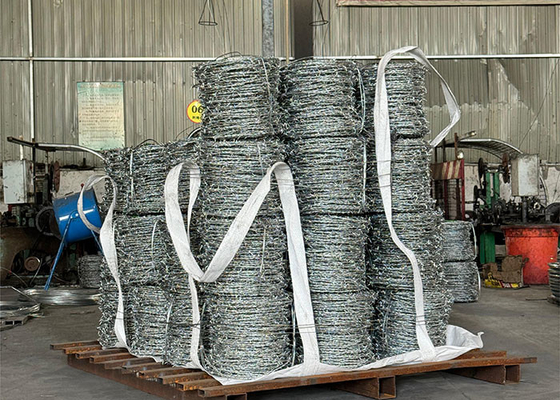 PVC o alambre de seguridad de púas galvanizado para la protección de fronteras