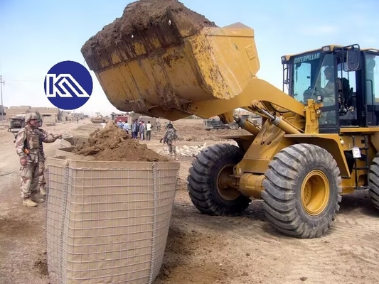 Cuadro de malla de gabión a prueba de explosión Perímetro flotante Barrera defensiva Pared de defensa