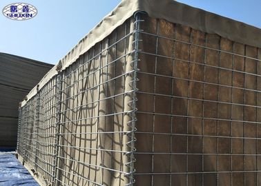 Caja militar alineada tela de Gabion, muro de contención de las cestas de Gabion