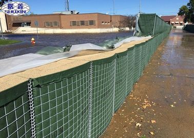 Pared defensiva galvanizada de la arena de la barrera de la protección contra inundaciones del ejército del alambre