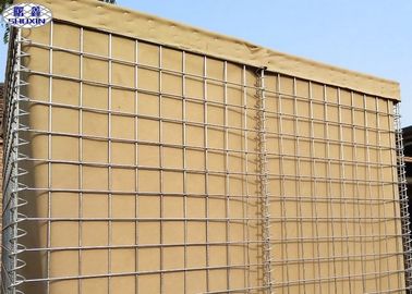 Certificación defensiva revestida del bastión ISO del muro HESCO del cinc