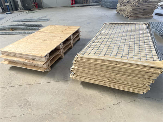 Muro de barrera defensiva de acero galvanizado de malla de alambre de 4 mm