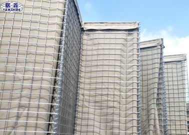 Barreras defensivas militares de la pared HESCO de la caja de Gabion para el ejército Eco de Omán - amistoso