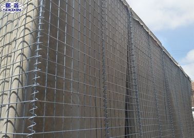 Certificación soldada con autógena Hesco militar de encargo de la malla de alambre 5m m ISO de la caja de Gabion